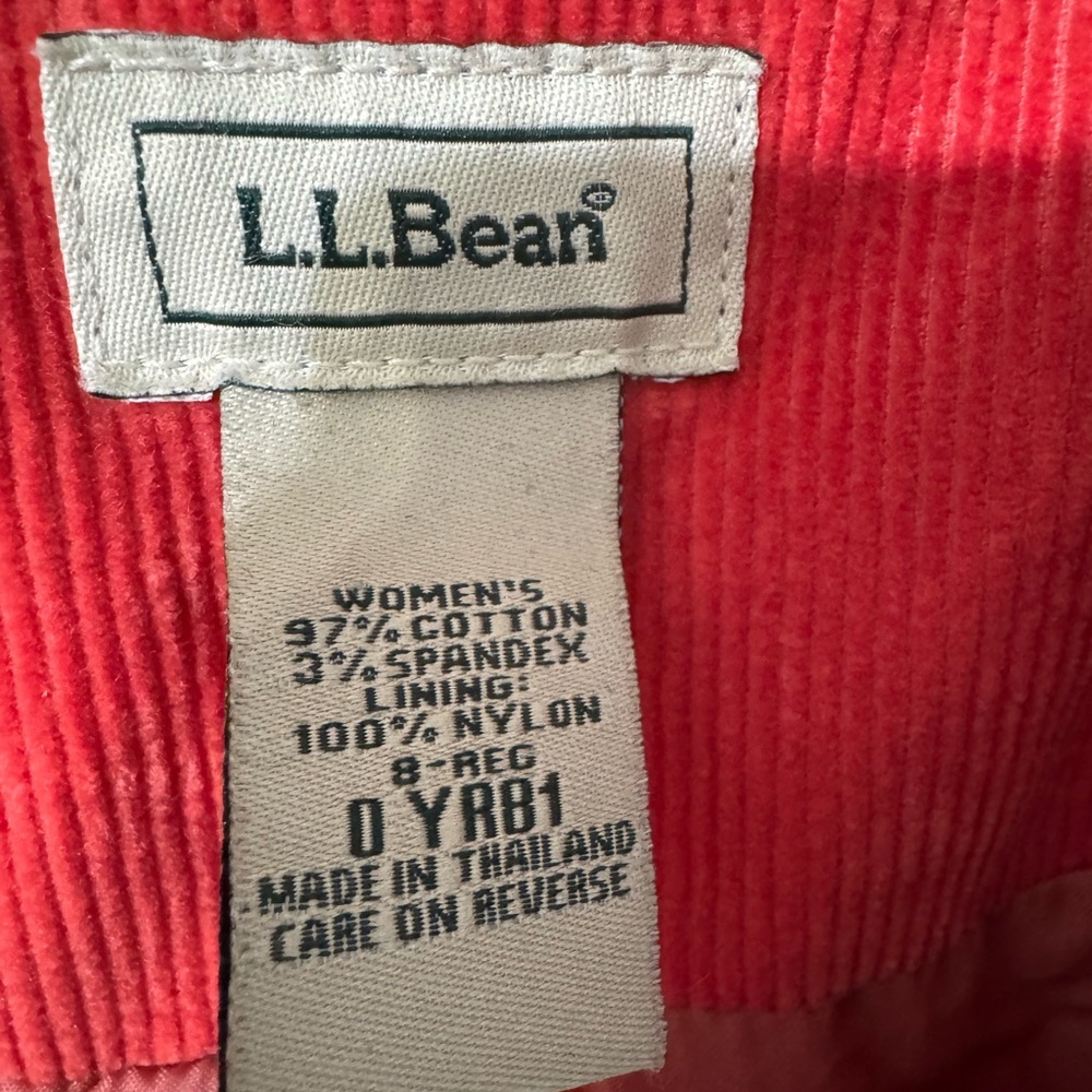 L.L. Bean Red/Orange Corduroy Blazer - Picture 6 of 9